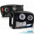 Faros PARA Dodge RAM 06-08 OJOS Angel Negros | TDH Performance