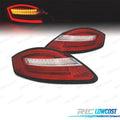 Pilotos Porsche Boxster 987 Cayman 987C Light BAR Dinamic ROJO Cromo | TDH Performance