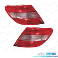 Pilotos PARA Mercedes Clase C W204 Berlina 07-10 Blanco ROJO