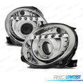 Faros FIAT 500 07-15 LUZ Diurna OJOS Angel Fondo Cromo | TDH Performance