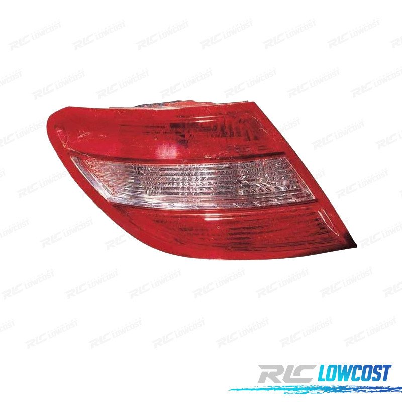 Piloto IZQ PARA Mercedes Clase C W204 Berlina 07-10 Blanco ROJO