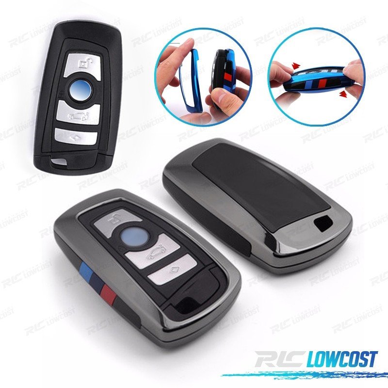 Funda Carcasa Llave BMW Cuadrada GRIS