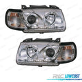 Faros Volkswagen VW POLO 6N 94-99 LUZ Diurna Fondo Cromo | TDH Performance