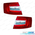 Pilotos Skoda Octavia 4P 13-17 Blanco ROJO