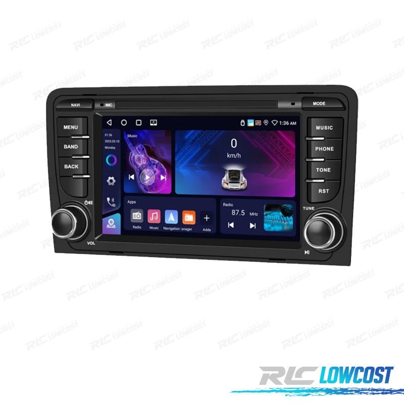 Radio GPS Android 13 AUDI A3 8P 03-13