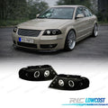 Faros PARA Volkswagen VW Passat 3BG 00-05 OJOS Angel Negro | TDH Performance