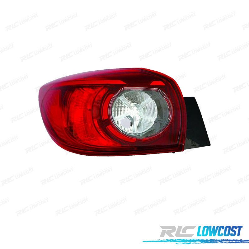 Piloto IZQ PARA Mazda 3 Hatchback 5P 13-17 Blanco ROJO