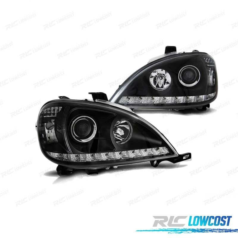Faros Mercedes Clase ML W163 98-01 Daylight Negros