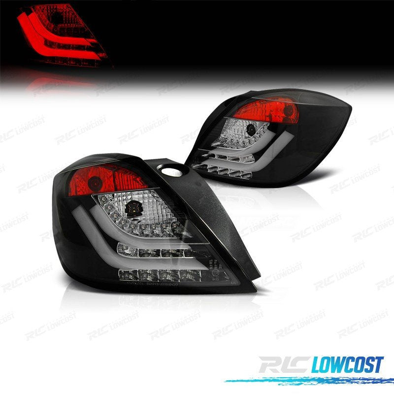 Pilotos OPEL Astra H GTC 04-09 Light BAR Fondo Negro | TDH Performance