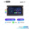 Radio GPS Android 14 PARA SEAT Skoda Volkswagen VW 7"