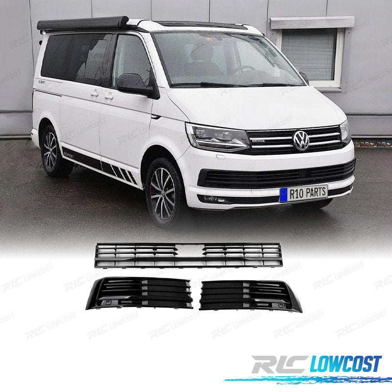 Rejillas Volkswagen VW T6 Multivan 15-19 ACC Negro Brillo
