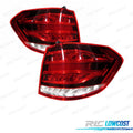 Pilotos Mercedes W212 13-16 ROJO Blanco Negro