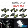 KIT 16 Bombillas LED Interior PARA Renault Scenic II 2 MK2 04-09 | TDH Performance
