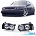 Faros Dobles Volkswagen VW GOLF 3 Negro