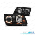 Faros Volkswagen VW BORA 98-05 OJOS Angel Fondo Negro H7 H7 H3 | TDH Performance