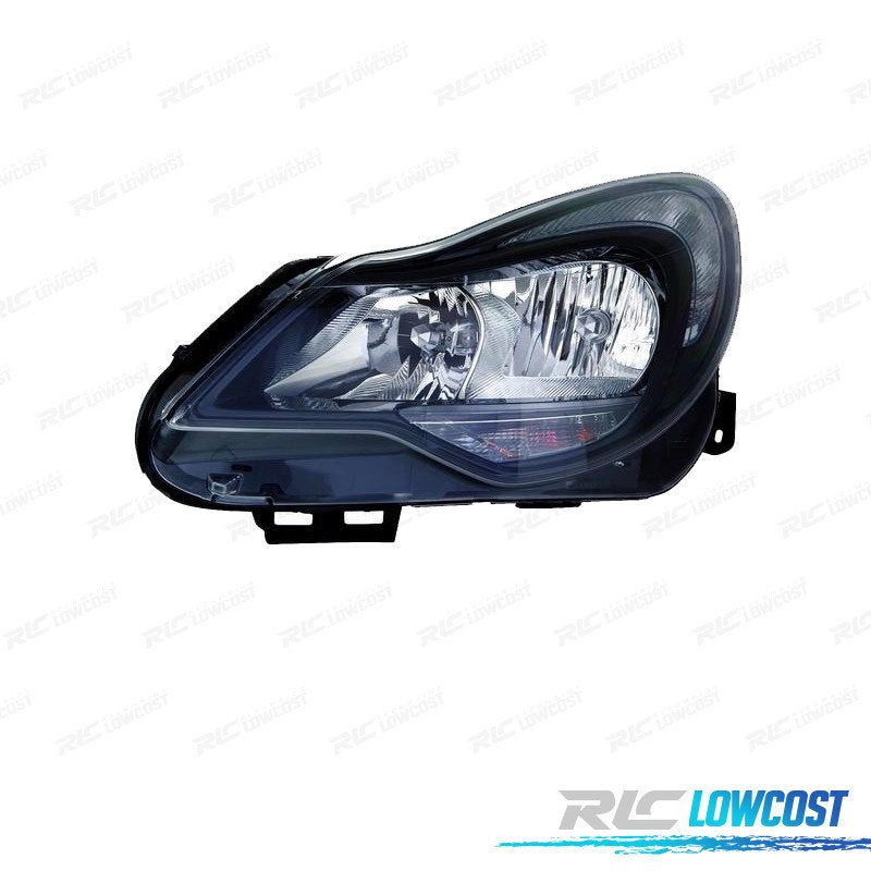 FARO IZQ PARA OPEL Corsa D 11-14 Fondo Negro | TDH Performance