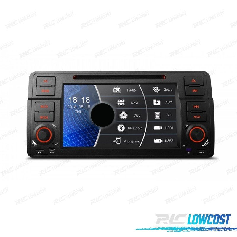 Radio Navegador 7" BMW Serie 3 E46 98-06 USB GPS Tactil HD