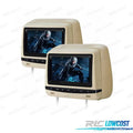 Reposacabezas Multimedia 7 Pulgadas HD Táctil USB SD Color Beige