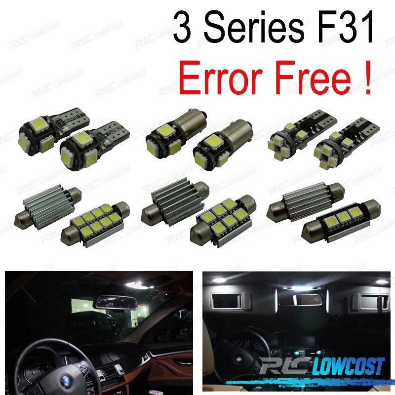 KIT 13 Bombillas LED Interior BMW Serie 3 F31 Wagon Touring 318I 320I 328I 330I 335D 335I 340I Xdrive 12- | TDH Performance
