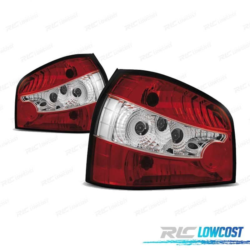 Pilotos AUDI A3 8L 96-00 ROJO Blanco LEX