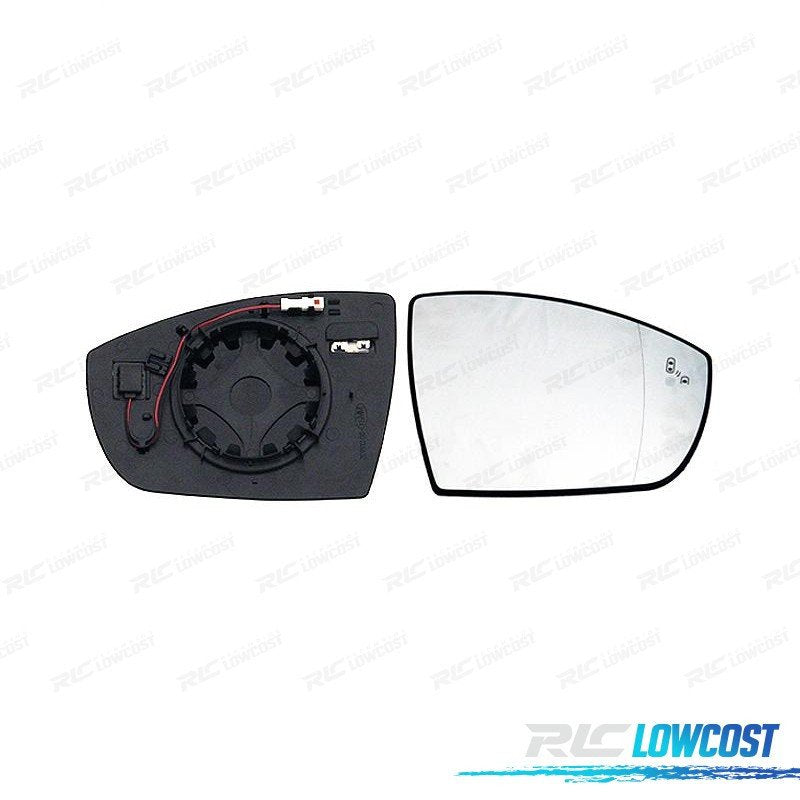 Cristal Espejo + BASE Derecho FORD KUGA 13-20 Sensor Angulo Muerto