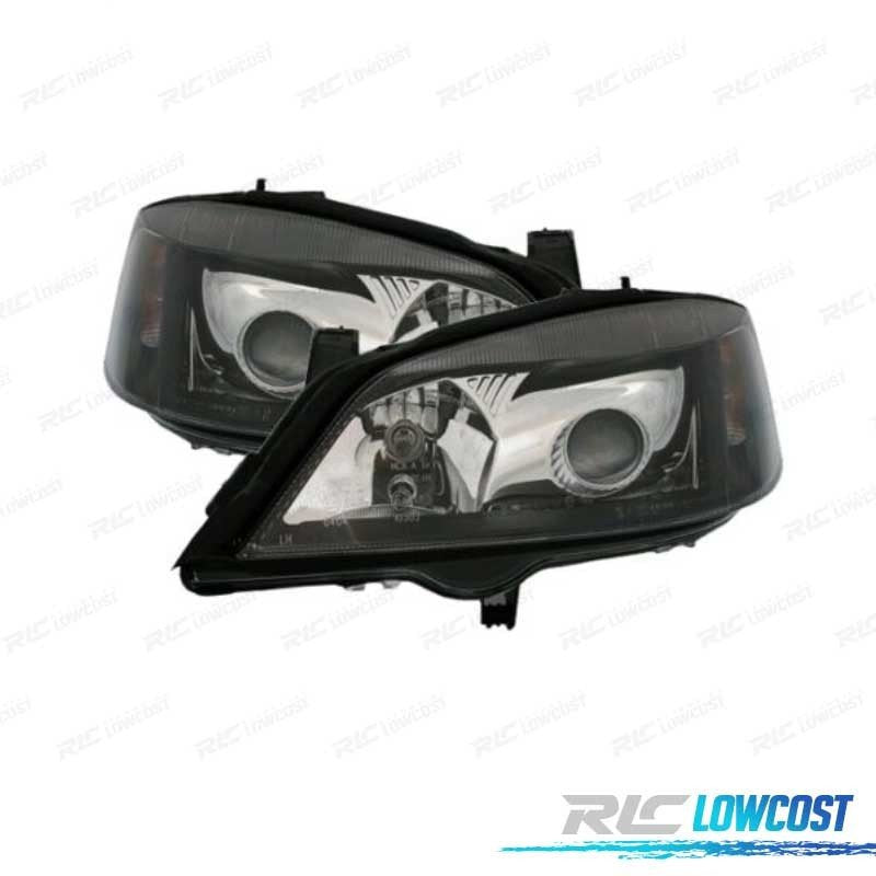 Faros OPEL Astra G 97-04 LUPA Fondo Negro | TDH Performance
