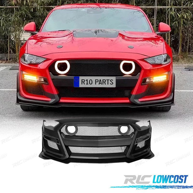 Paragolpes Delantero FORD Mustang 18-23 LOOK Gt500 Rejilla LUZ LED | TDH Performance