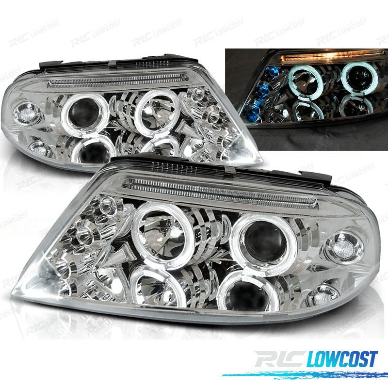 Faros Volkswagen VW Passat 3BG 00-05 OJOS Angel Cromados | TDH Performance
