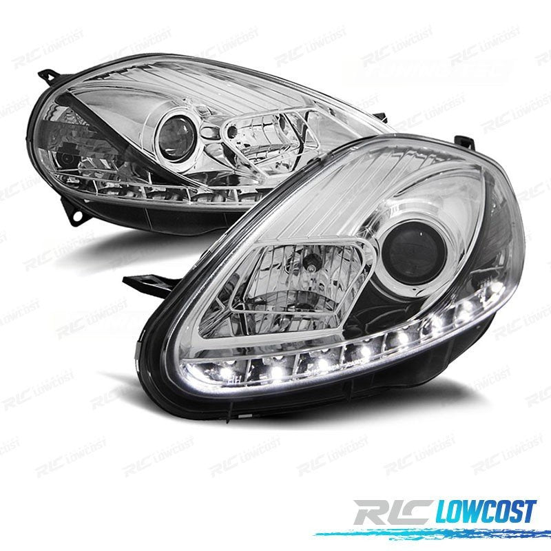 Faros LUZ Diurna PARA FIAT Grande Punto 08-09 Cromados
