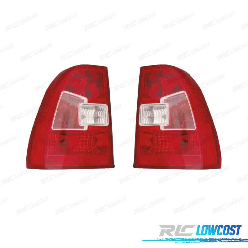 Pilotos PARA KIA Sportage 08-10 Blanco ROJO