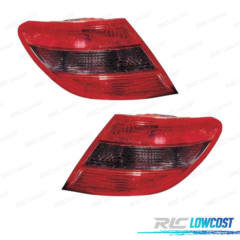 Pilotos PARA Mercedes Clase C W204 Berlina 07-10 Tintado ROJO