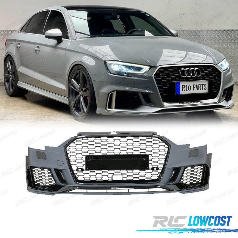 Paragolpes Delantero AUDI A3 Sportback 16-20 LOOK RS3 + Parrilla | TDH Performance