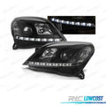 Faros OPEL Astra H 04-09 LUZ Diurna LED Fondo Negro | TDH Performance