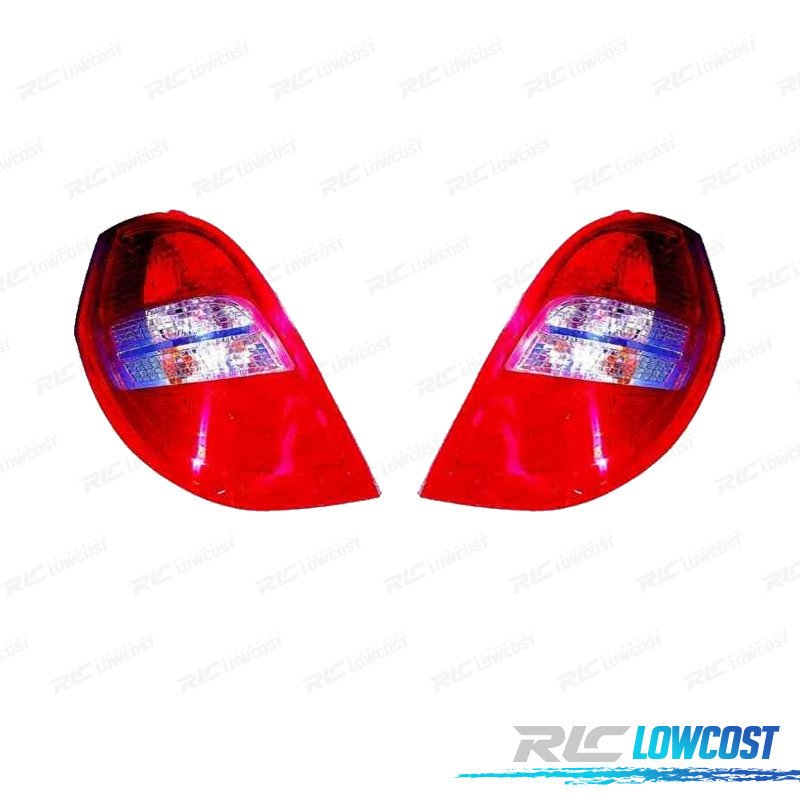 Pilotos PARA Mercedes Clase A W169 08-12 Blanco ROJO