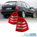 Pilotos Mercedes Clase C W203 Estate 00-07 Blanco ROJO