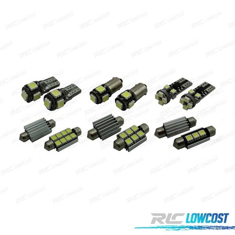 KIT 10 Bombillas LED Interior PARA Volkswagen VW Scirocco R 3R 09-17 | TDH Performance