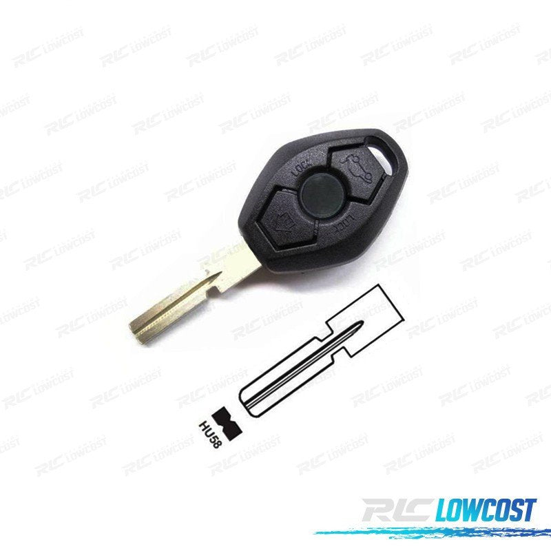 Carcasa Llave BMW Exagonal Espadin Rayado