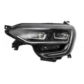 Faro izquierdo H7+H7+LED Negro, con motor Renault MEGANE