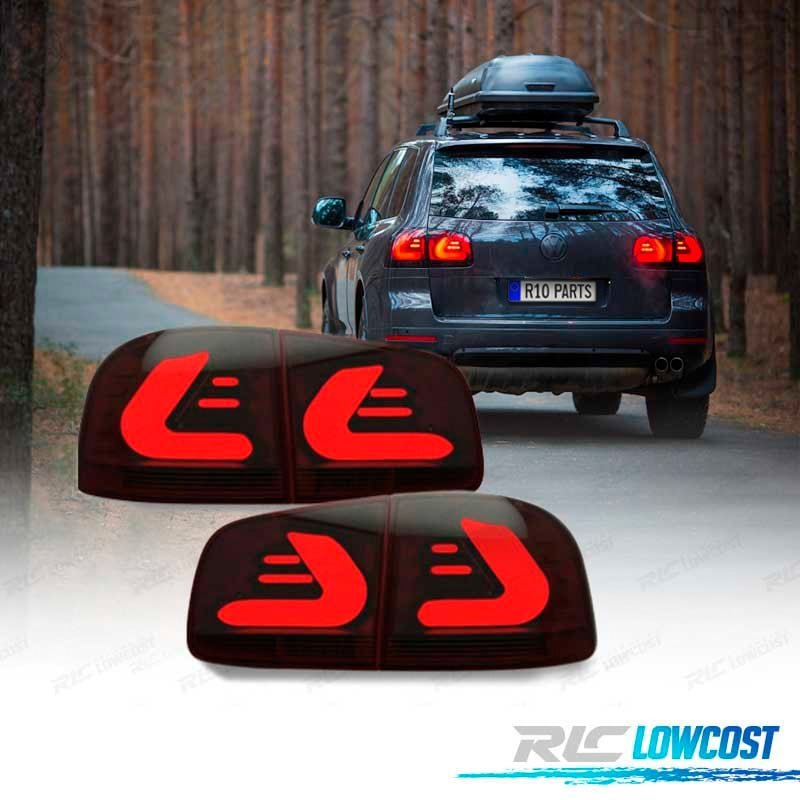 Pilotos Volkswagen VW Touareg I 7L 02-10 Cardna LED Negro Ahumado | TDH Performance