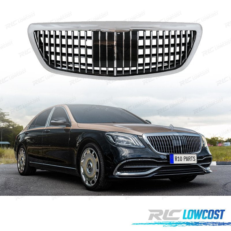 Parrilla Mercedes W222 18-20 LOOK Maybach Negro Cromo ACC | TDH Performance