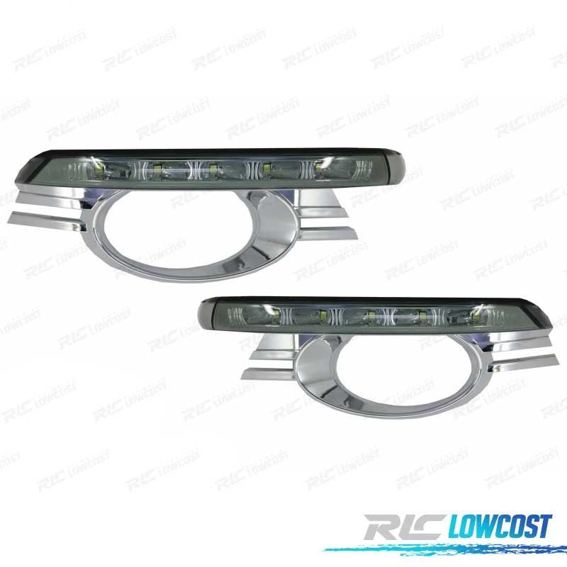 LUZ Diurna Mercedes C W204 07-10 Ahumado + Rejilla ABS | TDH Performance