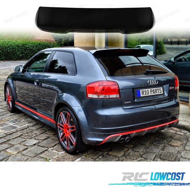 Aleron AUDI A3 8P Hatchback 04-13 LOOK RS3 Negro Brillo | TDH Performance