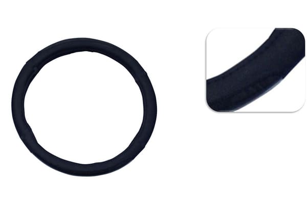 FUNDA VOLANTE PIEL NEGRO AUTOMOVIL 37->39 CM Accesoires VOITURE COMPLEMENTO INTERIOR