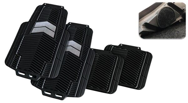 JUEGO ALFOMBRAS PVC'WAVE '4 PIEZAS RECORTABLES Accesoires VOITURE COMPLEMENTO INTERIOR