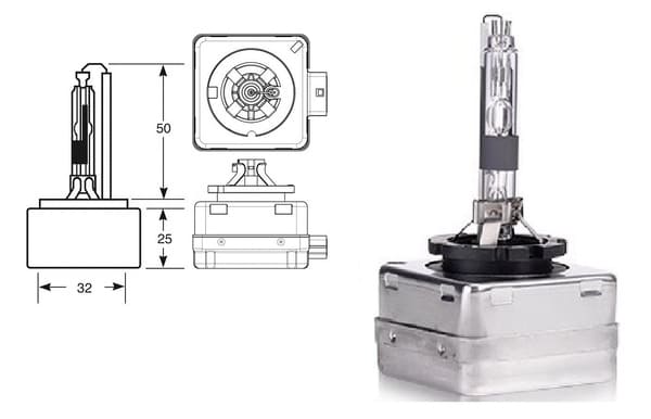 LAMPARA DESCARGA XENON D3R 42V 35W (CAJA 1 UNIDAD) Accesoires VOITURE ILUMINACIÓN Y SEÑALIZACIÓN