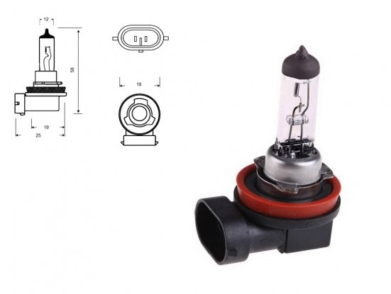 Lámpara H11 12V 55W (caja 1 ud.) Accesoires VOITURE ILUMINACIÓN Y SEÑALIZACIÓN