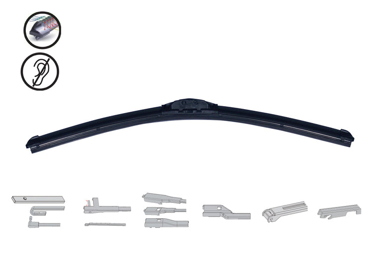 LIMPIAPARABRISA GRAFITO FLEXIBLE 58CM 23 pulgadas 1 UNIDAD Accesoires VOITURE ESCOBILLAS LIMPIAPARABRISAS