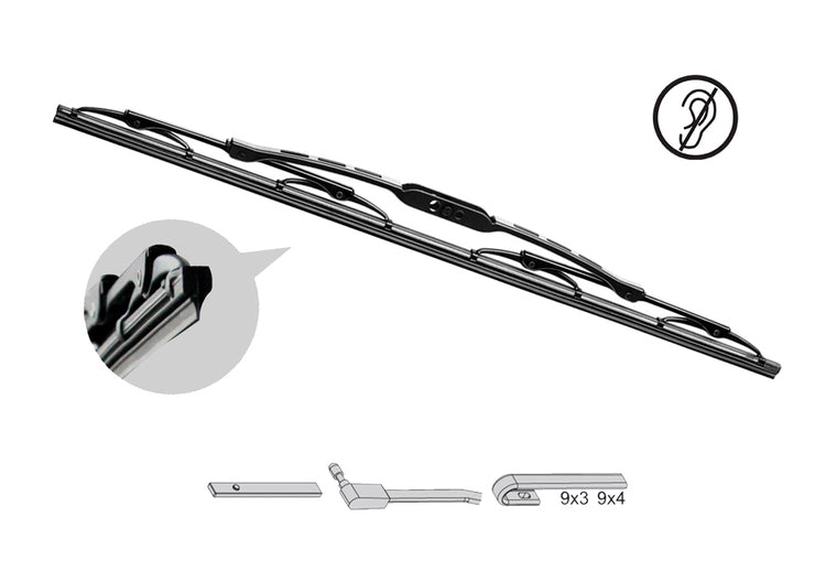 LIMPIAPARABRISAS ESTANDAR 41CM 16' CAJA 1 UNIDAD Accesoires VOITURE ESCOBILLAS LIMPIAPARABRISAS