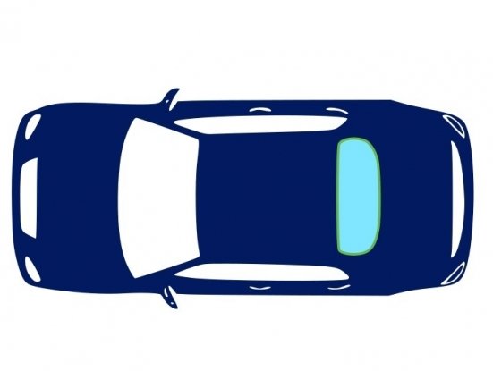Luna trasera trasera térmico tintado verde solar Citroen C3