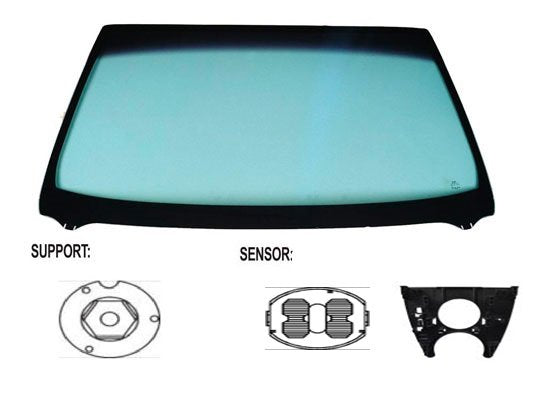 Parabrisas tintado verde control solar + sensor Mercedes CLASE GLA